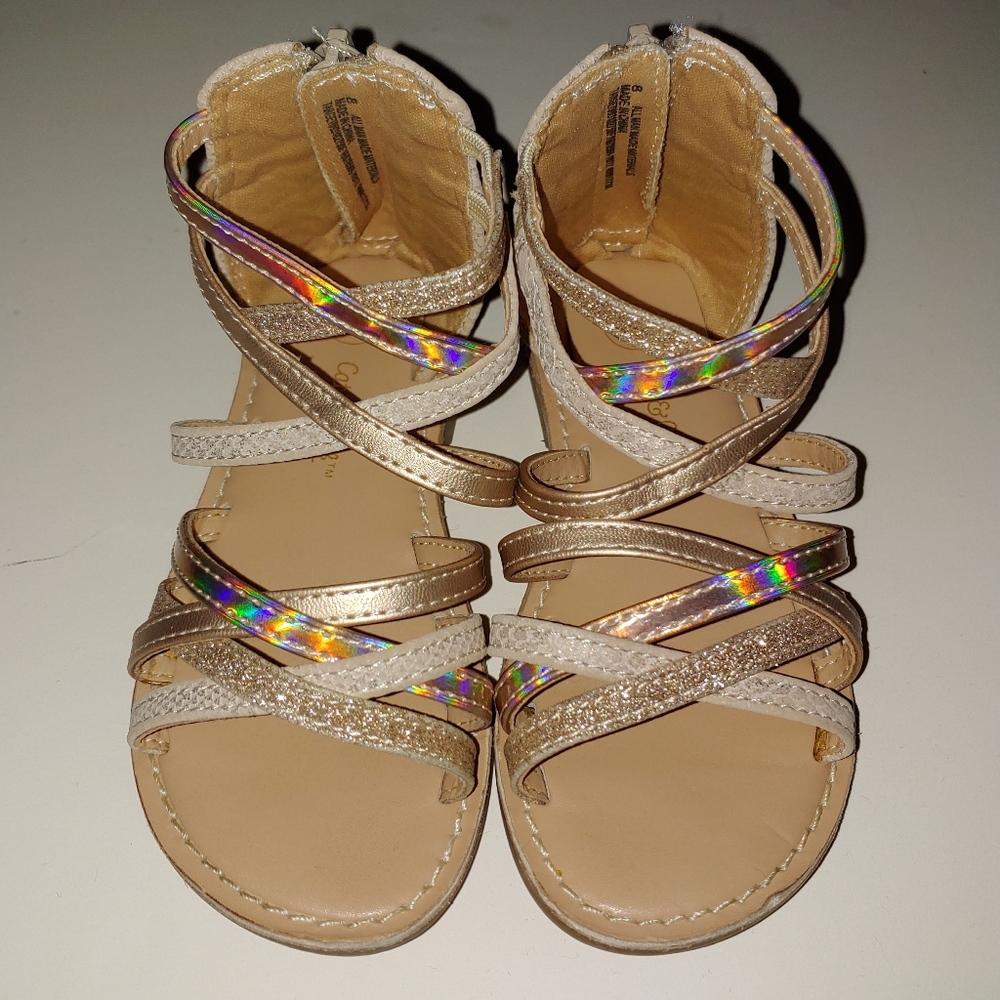 Cat & Jack sandals, like new, toddler 8